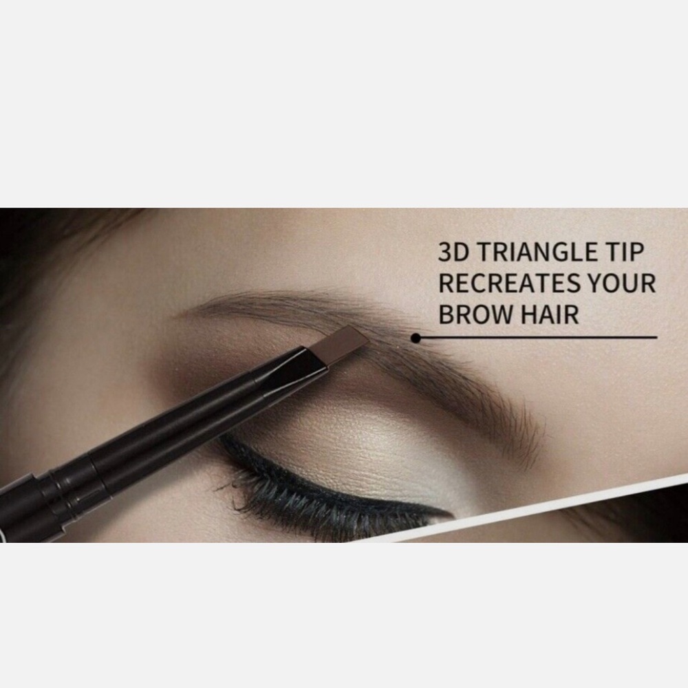 NWT Bobeini 3 Piece Eyebrow Pencil Set Brown Black Eyeliner Razor